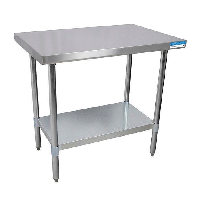 Diversified Woodcrafts Stainless Steel Table, 72 x 30 x 35 Inches 1501836